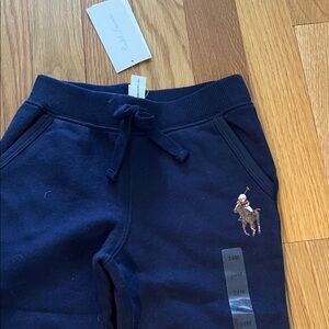 Ralph Lauren Kids Navy Sweatpants with Logo